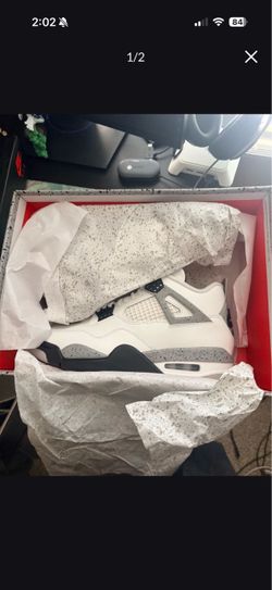Jordan 4 white cement