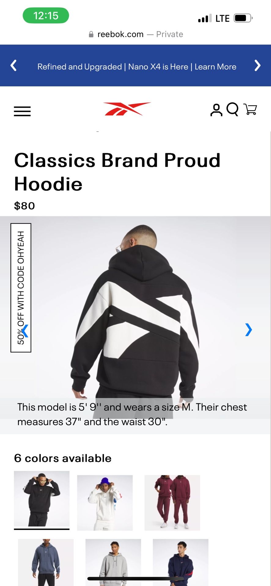 Reebok Classics Brand Proud Hoodie