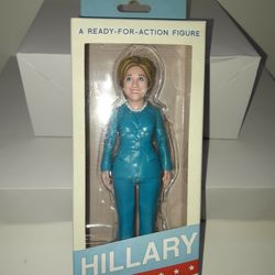 Hillary Clinton FCTRY Action Figure In Box 2016