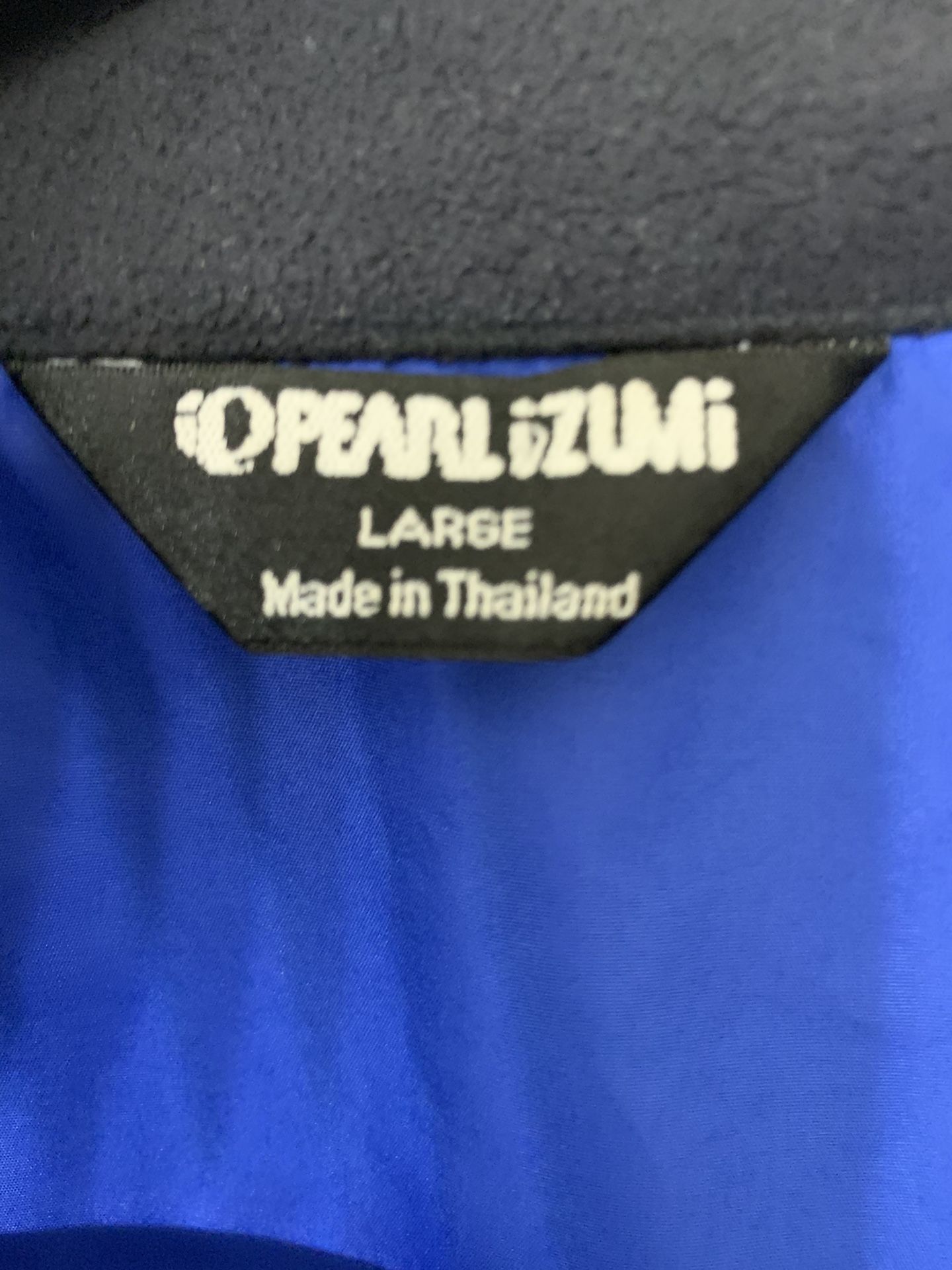 Pearl Izumi Winter Jacket Cobalt Blue & Black Sz L