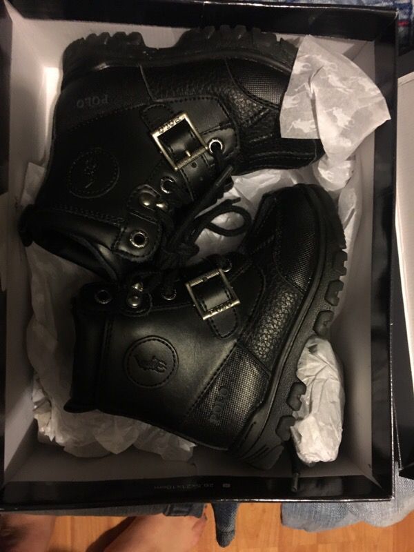 Toddler size 8 polo boots