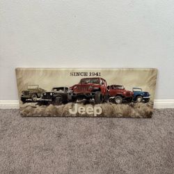 Jeep Since 1941 Canvas Poster Frame