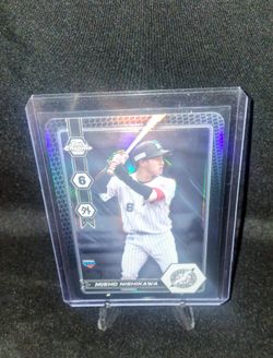 Topps Chrome Misho Nishikawa Rookie Baseball Card