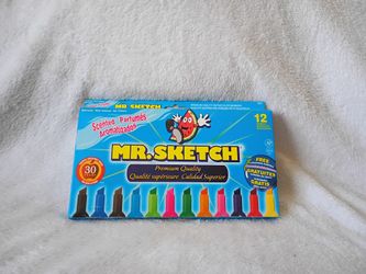 Vintage 2005 Sanford Mr. Sketch Scented Watercolor Markers Set of 12 Nontoxic