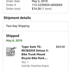 Bike Rack/3 Bikes/spring Fun!