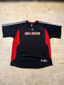 Adidas red and black NBA trail blazer jersey shirt size XL