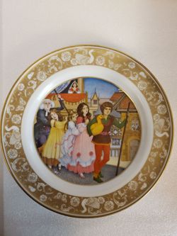 Golden Goose Plate Grimm’s Fairy Tales Franklin Porcelain Limited Edition 1978