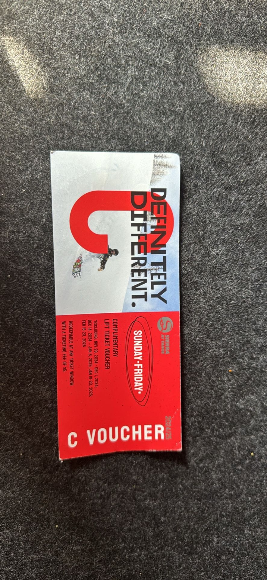 Sierra at Tahoe Lift Ticket 2024/25