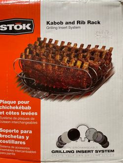Stainless Steel Grilling set- Kabob and Rib Rack