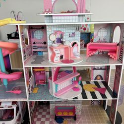 LOL O.M.G Fashion House Playset , Made From Real Wood
