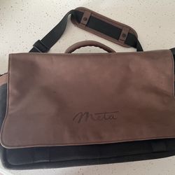 Genuine Leather Meta Messenger Bag