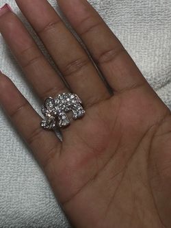 Diamond Elephant Ring