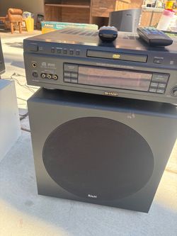 Sharp dvd surround sound unit klh subwoofer