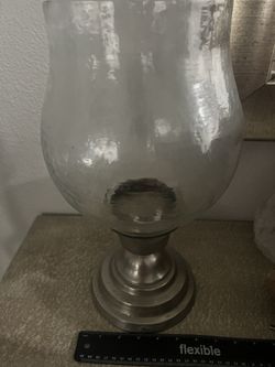 Glass And Metal Vase