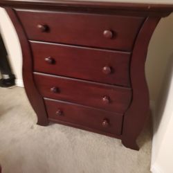 Solid Wood Dresser 4 Drawers 40W20D44H