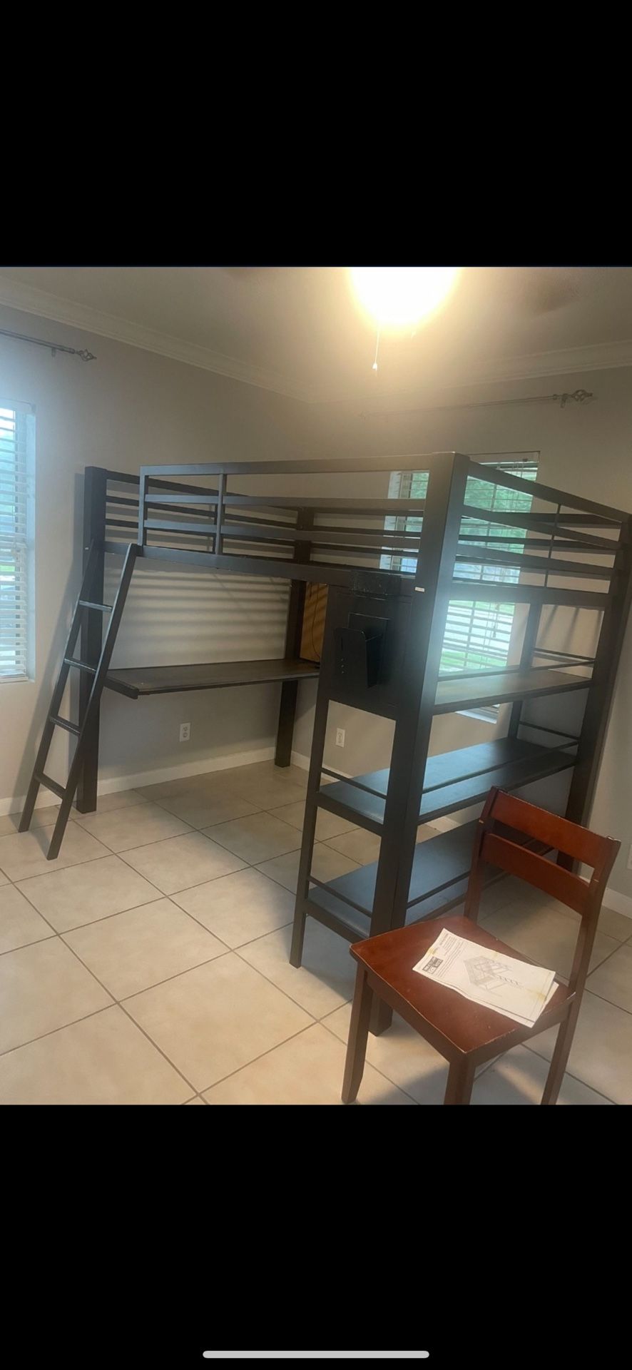 Full Bed And Work Desk ! With Mattress