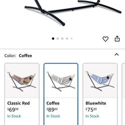 Free Hammock Stand And Free Rugs + Capet Remnants 