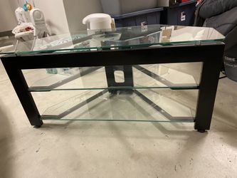 Glass Top TV Stand