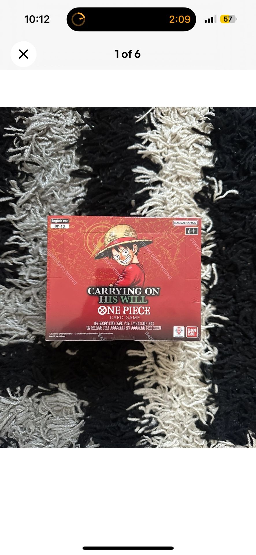 One Piece Carrying On His Will Booster Box 