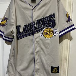 Los Angeles Lakers NBA Basketball Baseball Jersey, Size Small