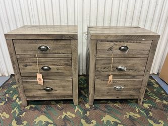 RUSTIC WOOD 3 DRAWER DRESSER SET