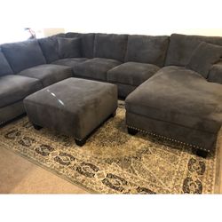 Dark grey sectional