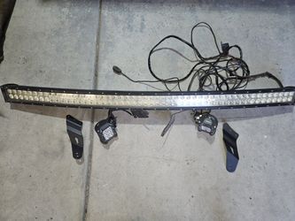 02 Chevy 50 Inch Light Bar, Hood Lights And Brackets