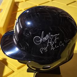 LaMARR HOYT SIGNED MINI HELMET!