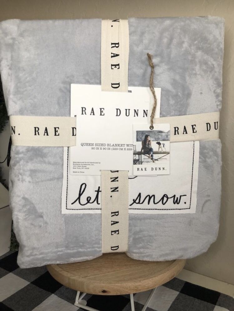 Rae dunn let it snow blanket new arrivals