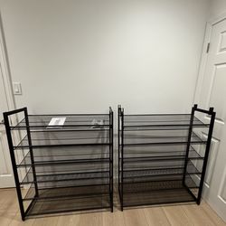 Two Shoe Racks (12 Tier)