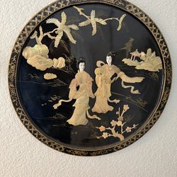 Black Lacquer Chinese Panels