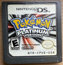 Pokémon Platinum Cartridge Only For Nintendo DS Acceptable Label Authentic