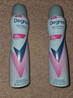 Degree Advanced Protection Sheer Powder Dry Spray $5 each or 2 for $9
