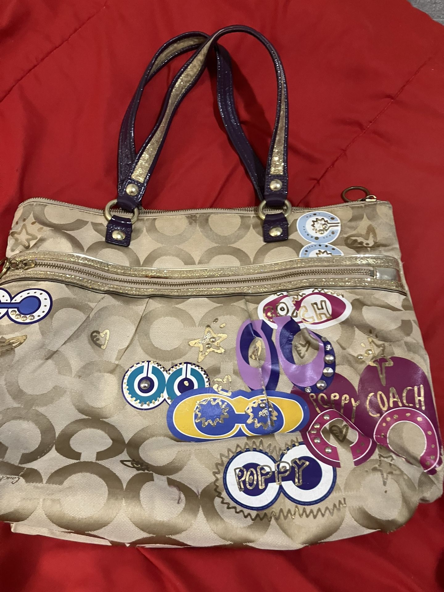 Purse : Coach Hand Bag 