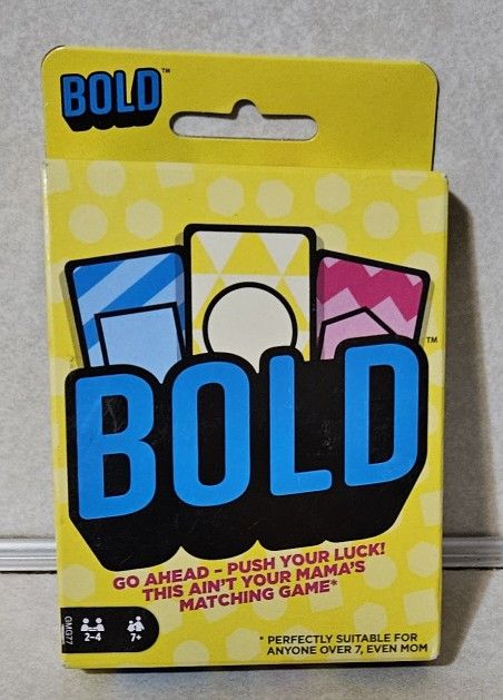 Mattel BOLD ~ Matching, Memory & Risk Card Game ~ Ages 7+