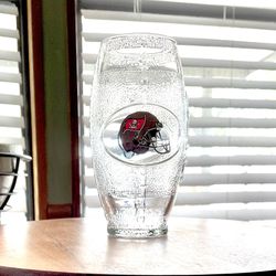 **VINTAGE** Tampa Bay Buccaneers NFL -Football Shaped Libby Tumbler -Miller Logo