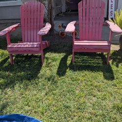 Wooden fold up chairs