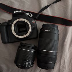 Canon Rebel T5 And Two Lenses 