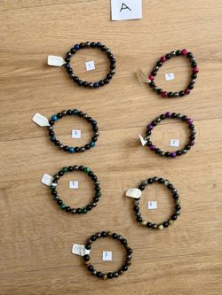 Triple Protection Natural Stone Stretch Bracelets – Multiple Styles