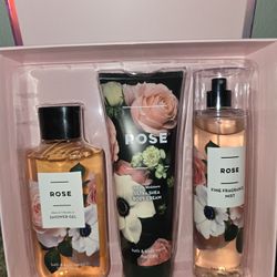 Bath & Body Rose Set