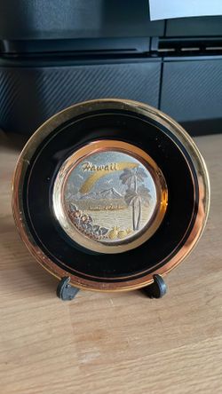 Art of Chokin Hawaii souvenir plate