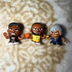 LeBron James Jimmy Butler Hunter Henry Mini Sports Figures Lot of 3
