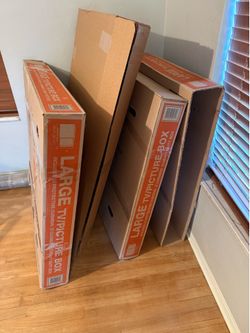 Large TV moving box (s) mirror art pictures