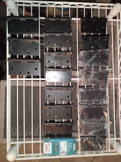 Black 4"X4" Door Hinges
