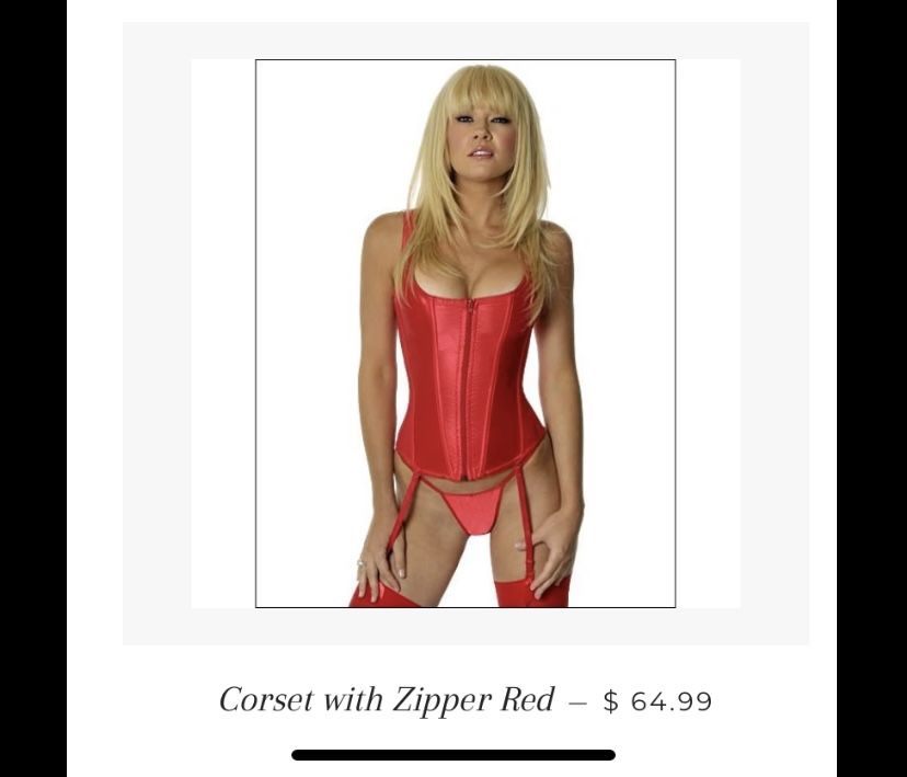Red corset