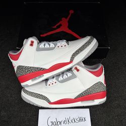 Air Jordan 3 Fire red 2022