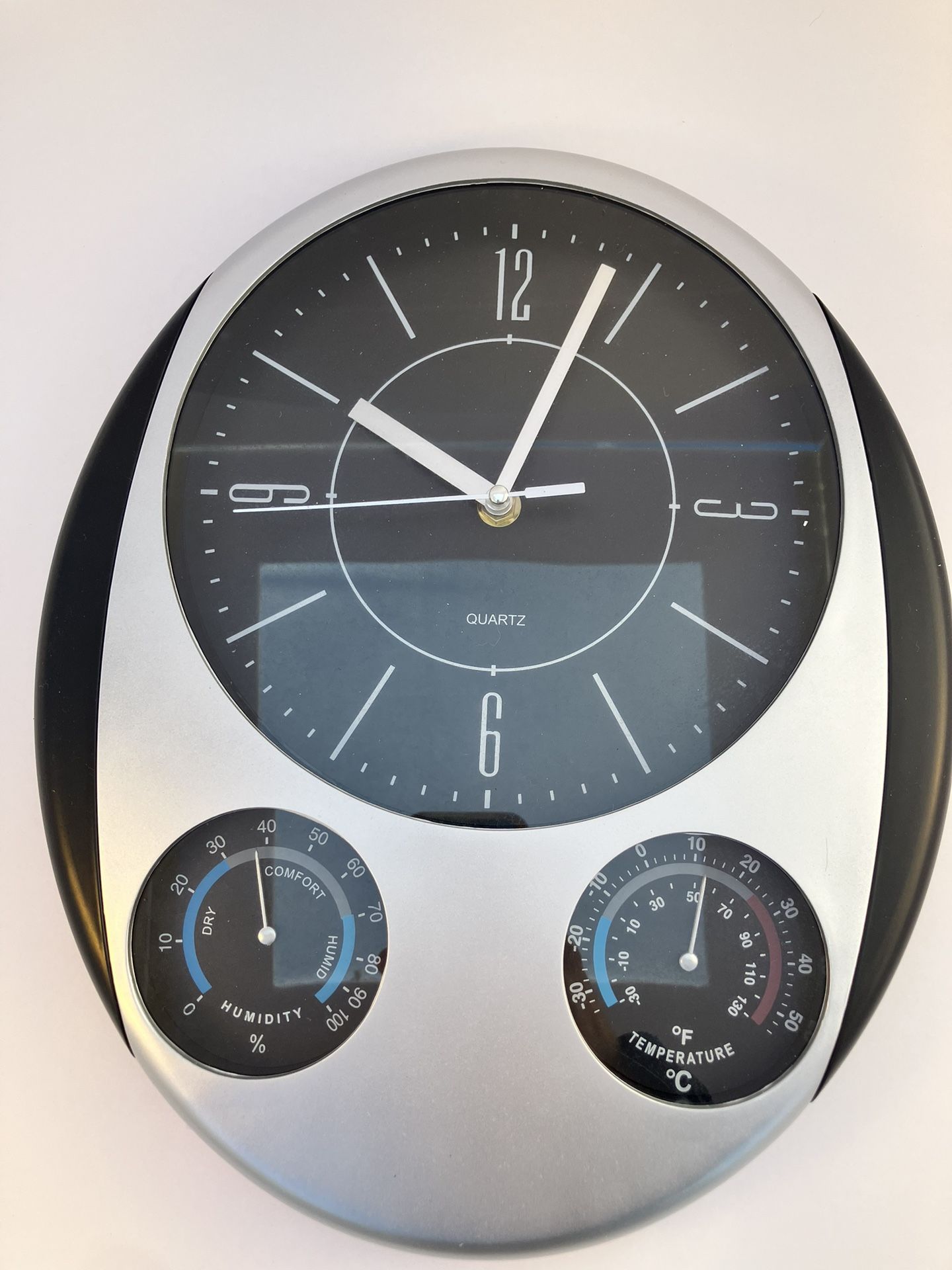 BRAND NEW La Crosse 12” Quartz Wall Clock with Thermometer & Hygrometer – 