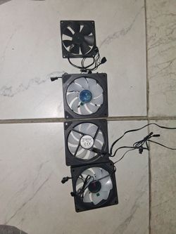 Pc fans, 3 lian li fans and one tiny fan