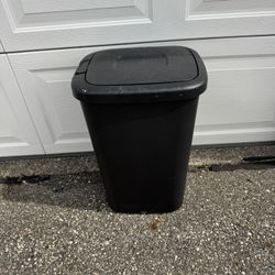 Black Trash Can
