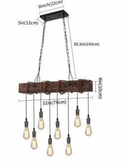 Rustic ceiling light
